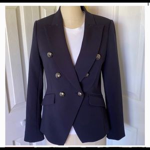 NWOT Banana Republic Double Breasted Navy Blazer 00P